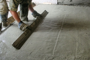 Выравнивание бетонного пола в гараже