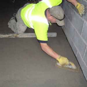 Укладка бетонной стяжки